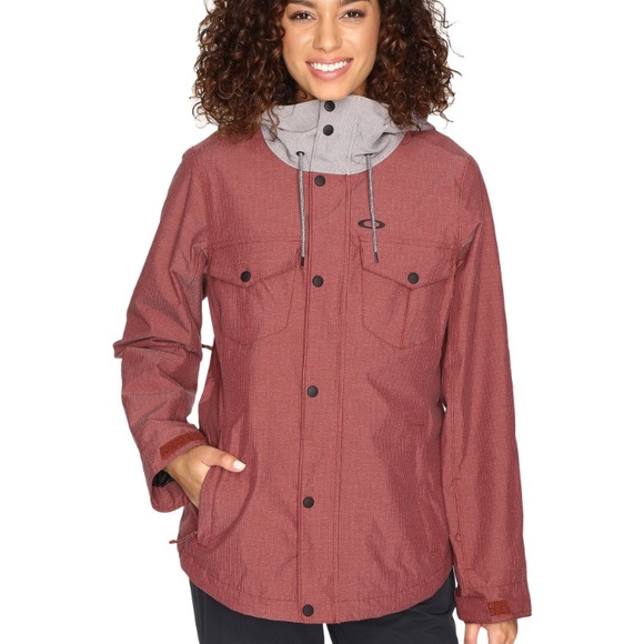 Oakley Jackets & Blazers - Oakley Charlie BioZone Red Snowboard Jacket XS